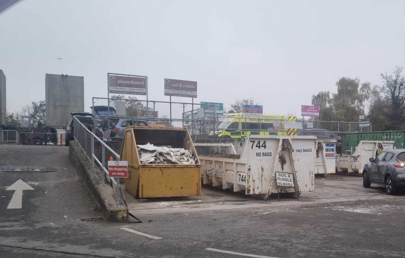 NEWS | Emergency services responding to an incident at the Hereford Household Waste and Recycling Centre this morning 