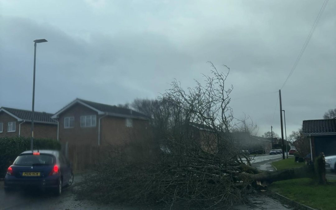 STORM DARRAGH – 1.30pm | Latest road closures and information as Storm Darragh causes disruption across Herefordshire