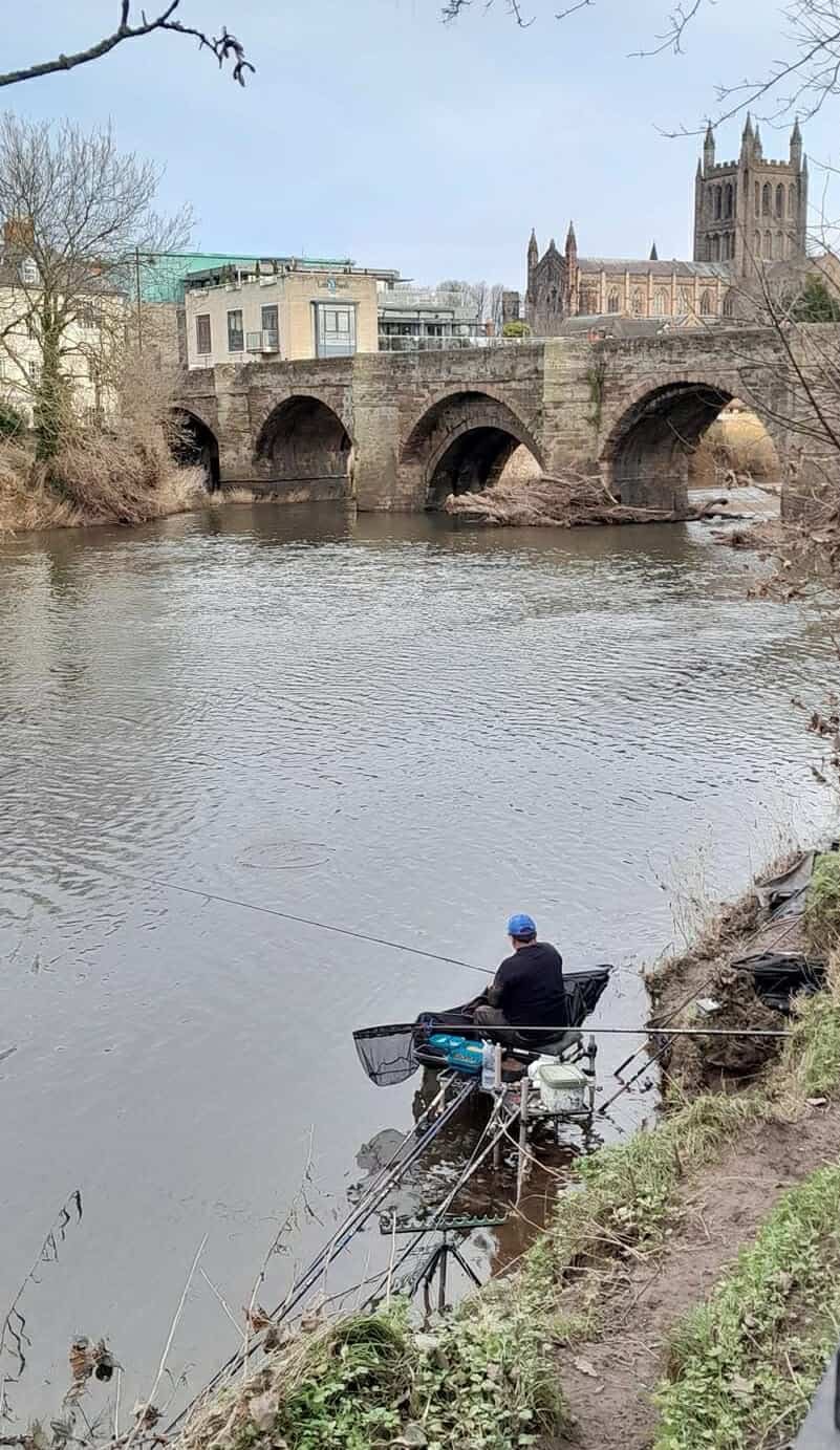 FISHING | River Wye in top form in Hereford after Storm Darragh as Wye Winter League continued in perfect conditions