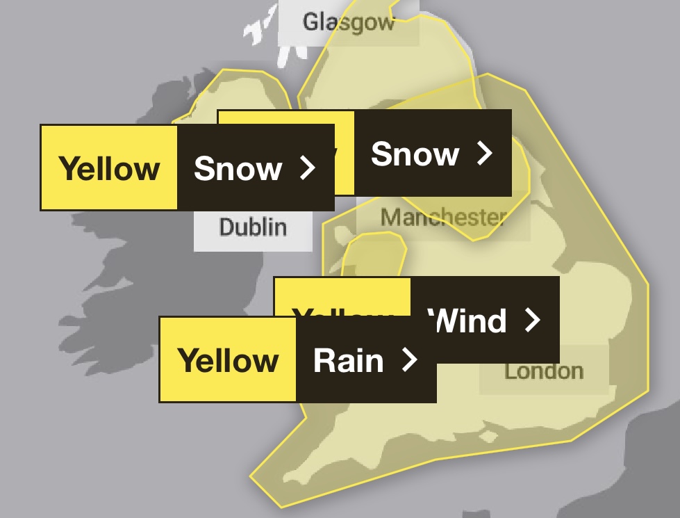 WEATHER WARNING | Herefordshire set to welcome in the New Year with a storm with a weather warning issued for strong winds, heavy rain and some snow across the UK