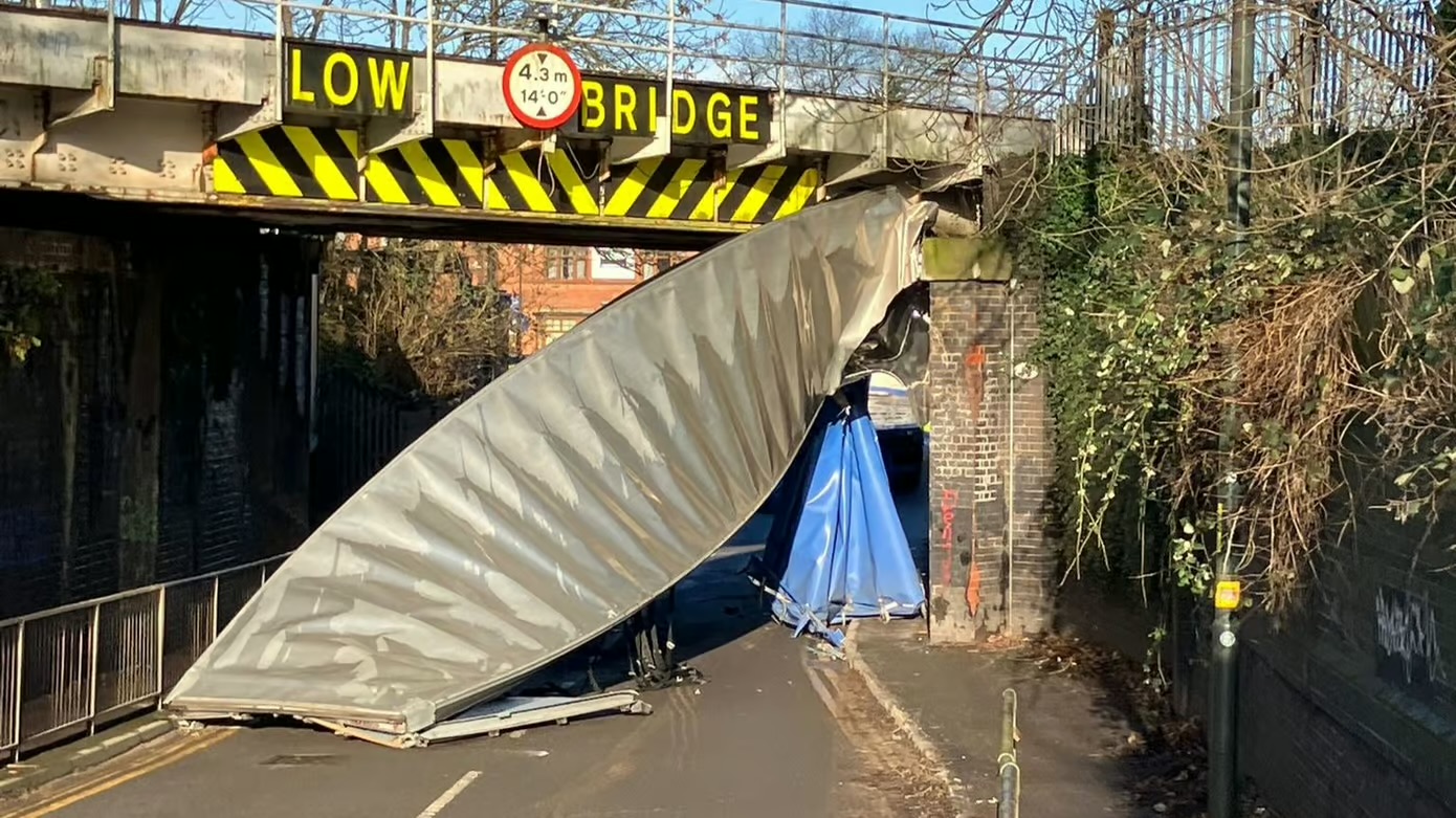 NEWS | Lorry drivers are being urged to know the height of their vehicle after a bridge was hit three times in less than a week