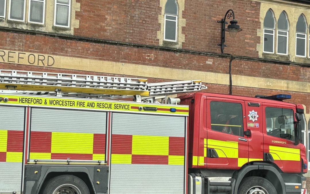 NEWS | Hereford & Worcester Fire and Rescue Service called to Hereford Railway Station this afternoon 