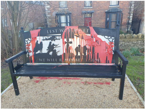 NEWS | Police are appealing for information after a memorial bench commemorating the Second World War was vandalised