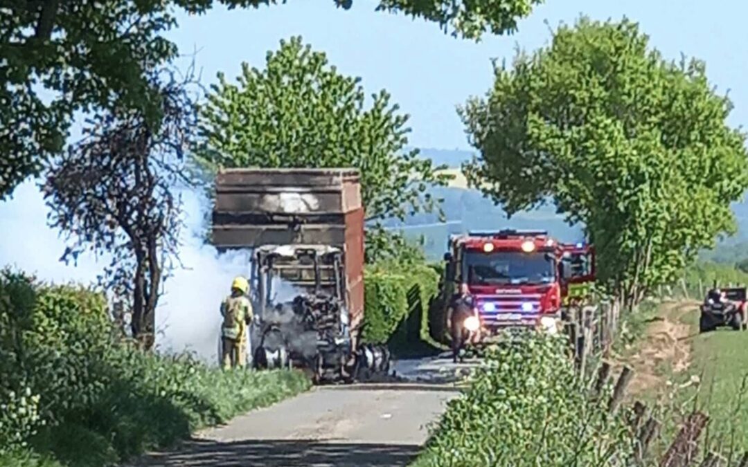 BREAKING NEWS | Hereford & Worcester Fire and Rescue Service provide update on large vehicle fire in Herefordshire
