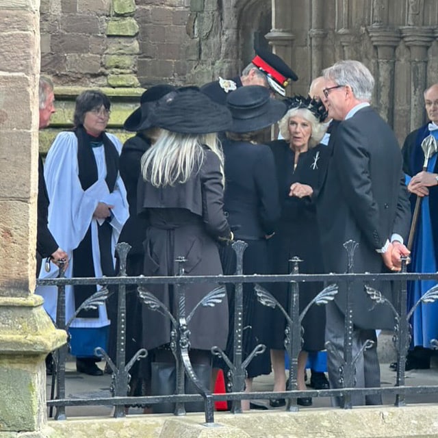 ROYAL VISIT | Her Majesty Queen Camilla arrives at Hereford Cathedral for memorial service