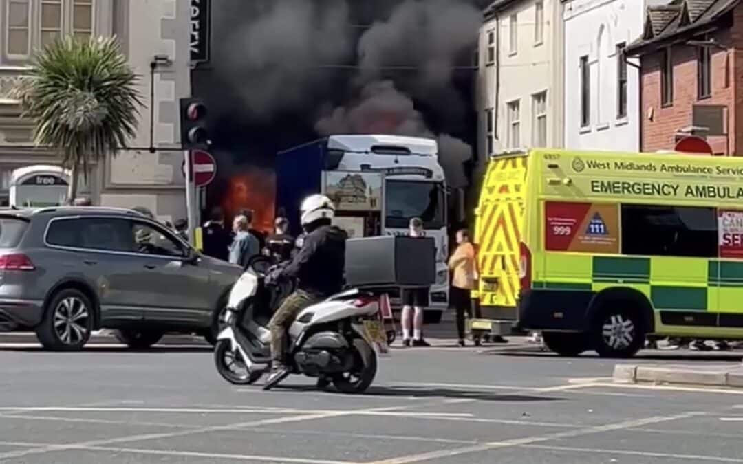 BREAKING NEWS | Emergency services responding to a serious fire in Hereford city centre
