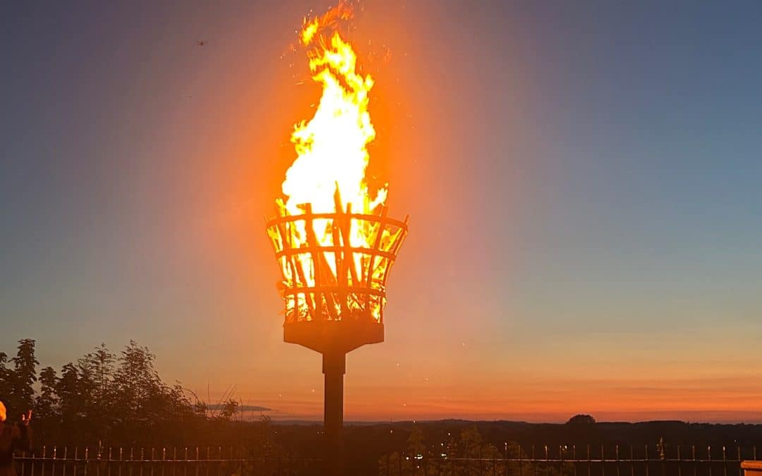 NEWS | Ross-on-Wye Town Council held a Beacon Lighting on Thursday 8th May to commemorate the 80th Anniversary of Victory in Europe in 1945