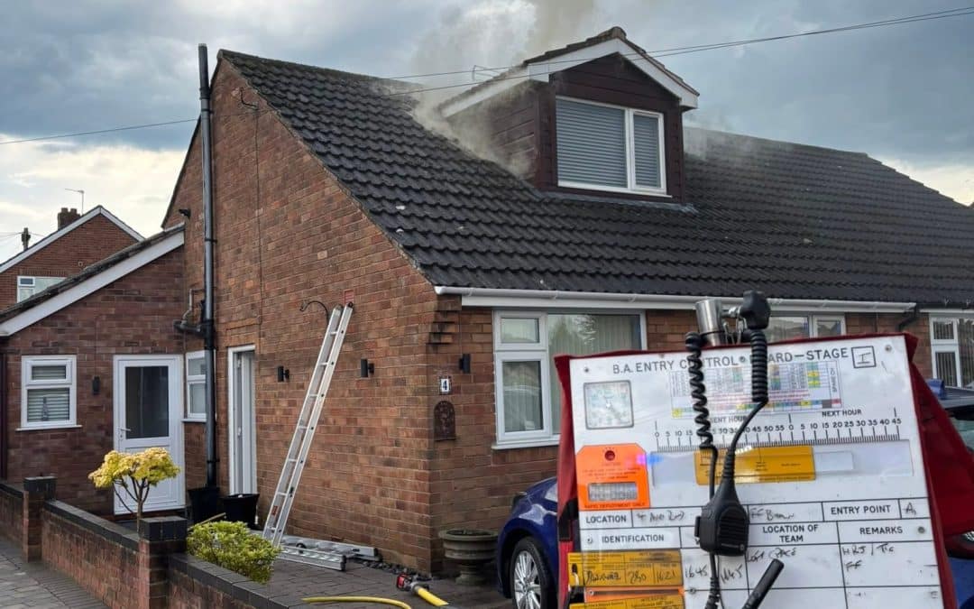 NEWS | Fire crews provide update after a house was struck by lightning with smoke seen rising from the roof