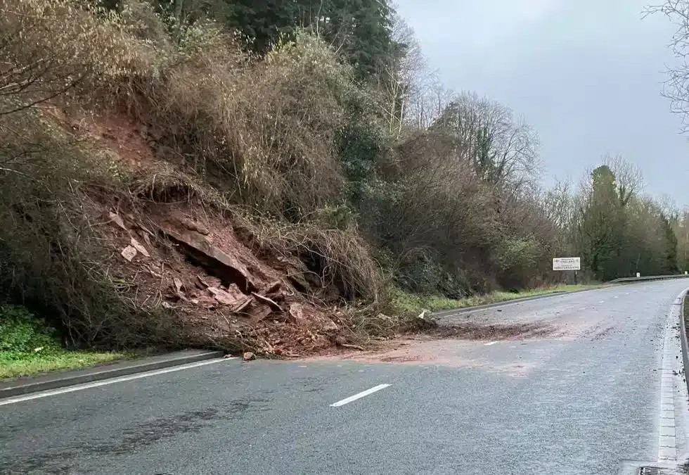 IMPORTANT | National Highways provides update on A40 landslip works with a full closure in place tonight (Friday) for drainage work to take place