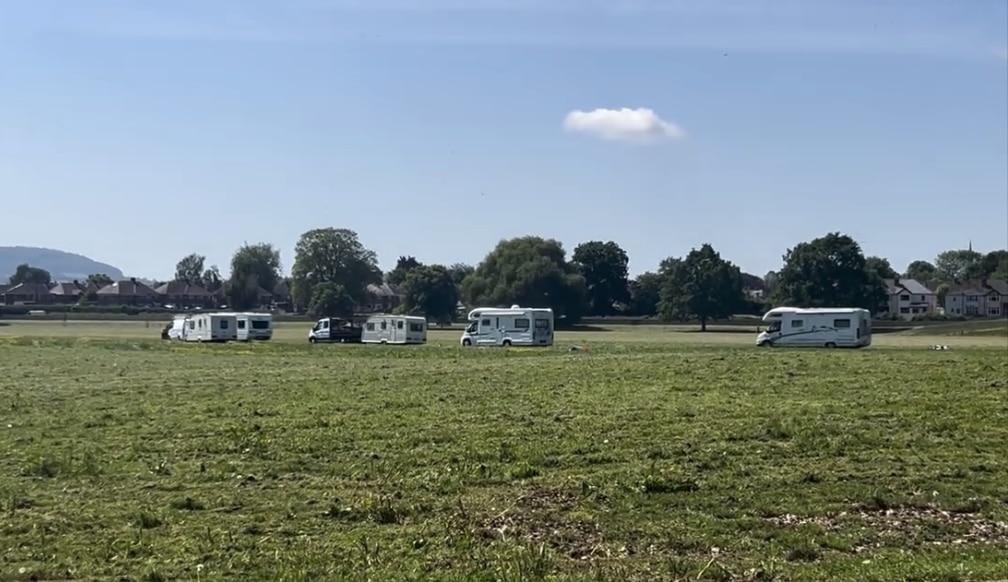 BREAKING | A group of travellers that arrived at Bishops Meadows in Hereford on Friday have departed this lunchtime