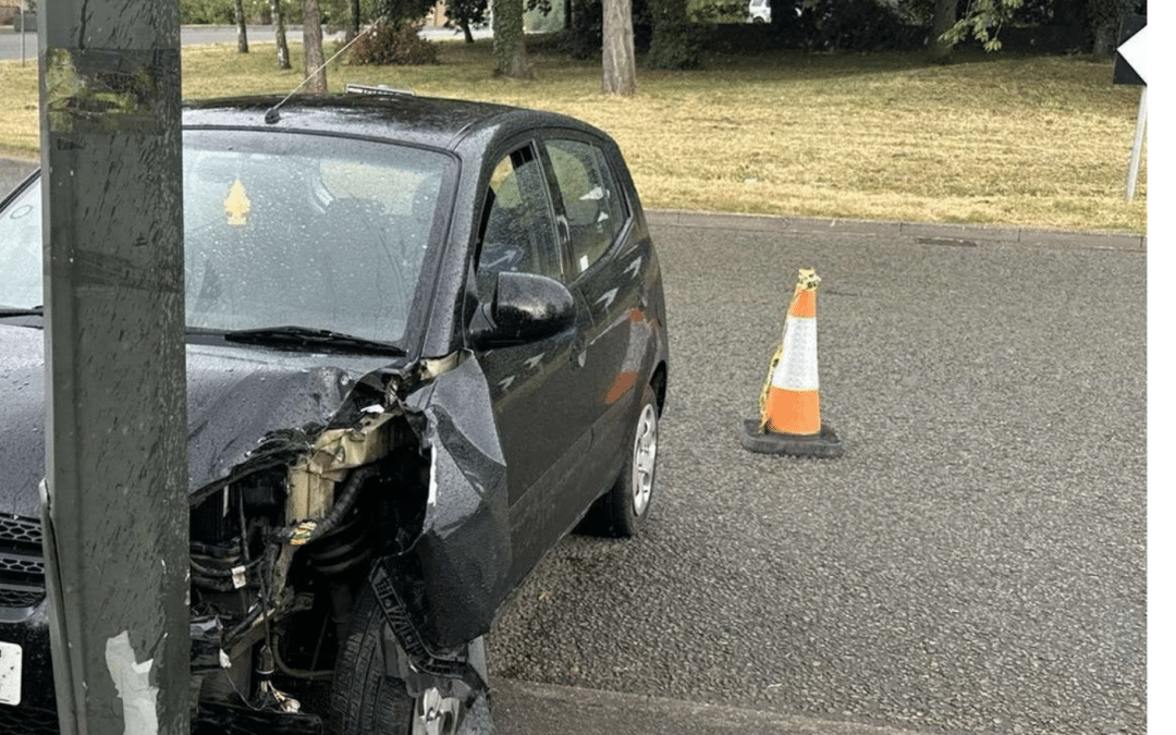 NEWS | Emergency services were called to a collision on Belmont Roundabout in Hereford this evening