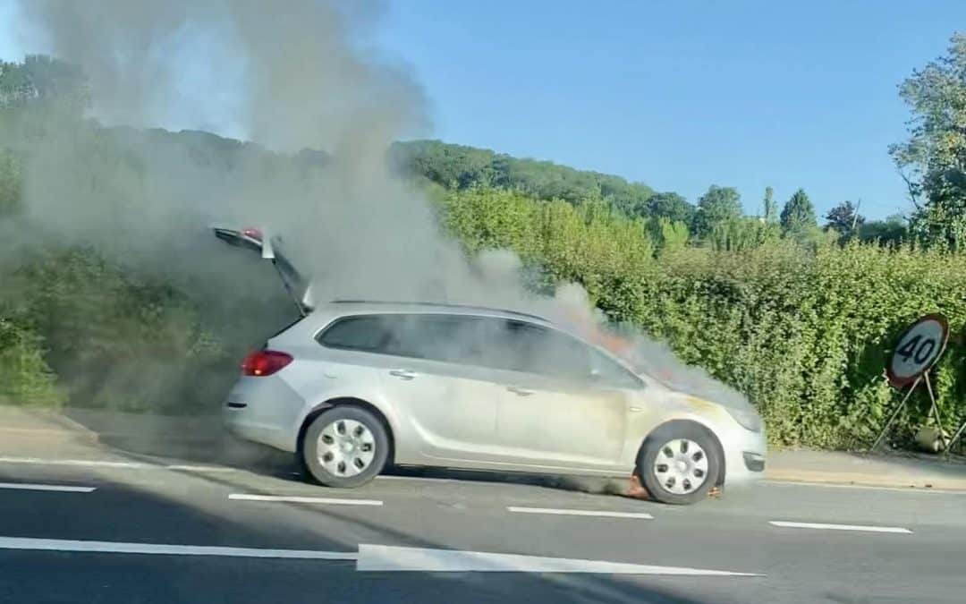 BREAKING | Emergency services responding to reports of a car fire on the A49 between Hereford and Leominster this morning