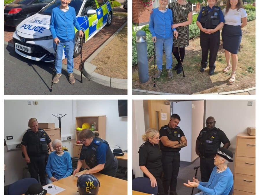 NEWS | A birthday wish was granted this week for a retired former West Mercia Police officer when she got the chance to be a police officer again
