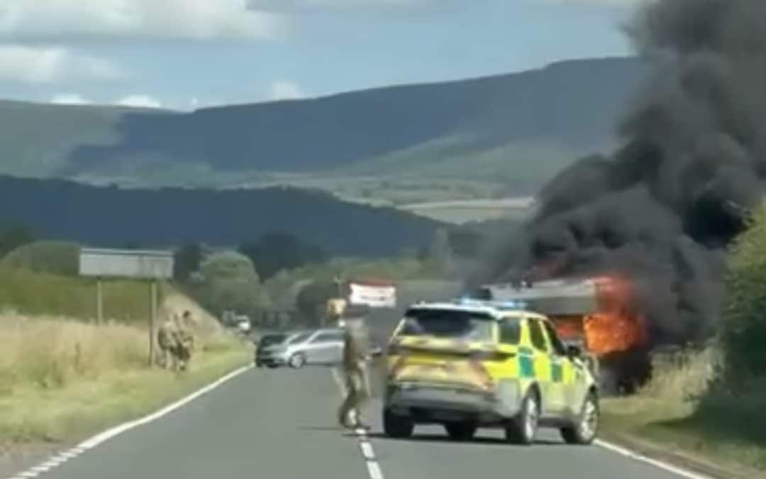 BREAKING NEWS | Emergency services responding to a vehicle fire on a major route this afternoon