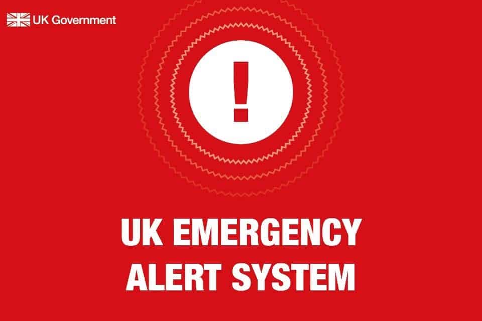 BREAKING NEWS | The Government reveals the date and time that the next Emergency Alert Test will take place