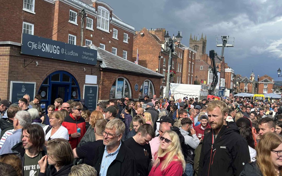 UPDATE | Ludlow Castle provides update on when crowds will be allowed back into Ludlow Comedy Festival after severe weather resulted in the site being evacuated