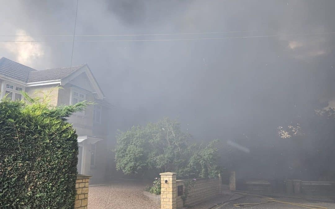 BREAKING | Fire crews called to a large fire at a building near a number of houses