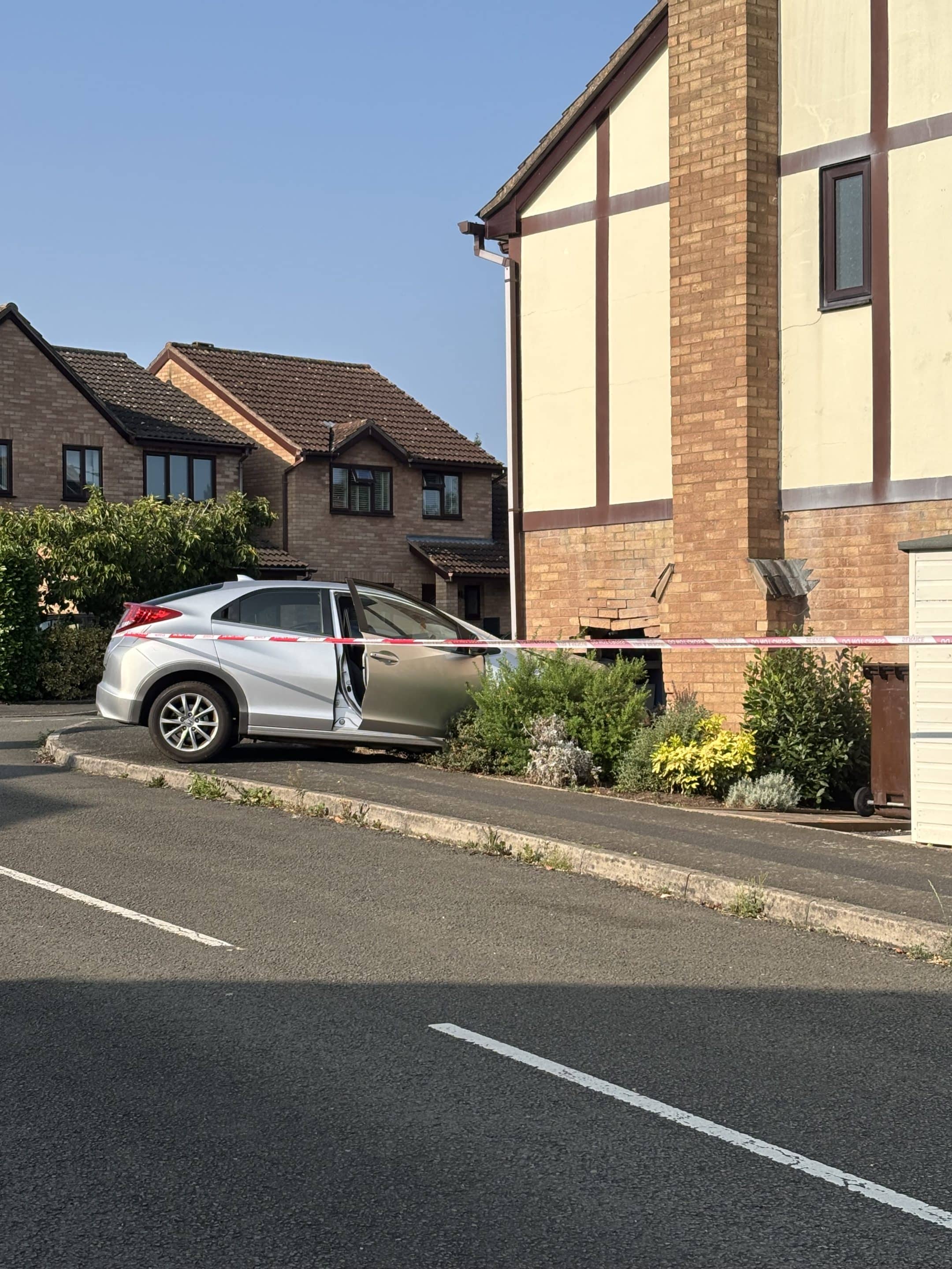 BREAKING | Police confirm that a 51-year-old man has been arrested after a car crashed into a house in Hereford