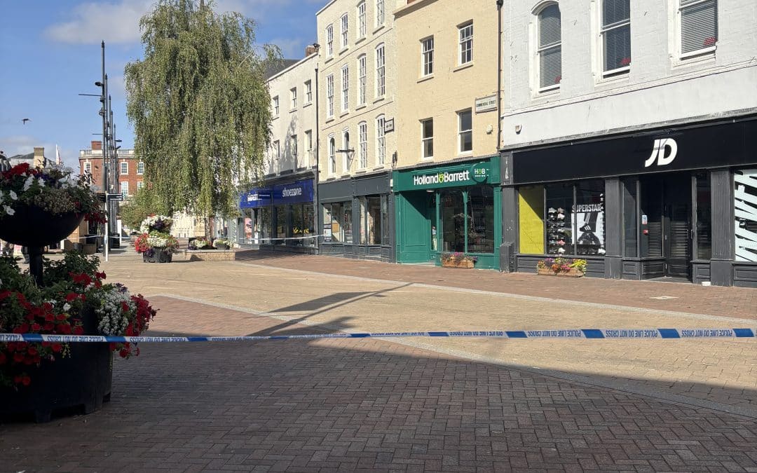 LATEST | Several shops in Hereford city centre closed this morning following an incident overnight with Police cordon in place