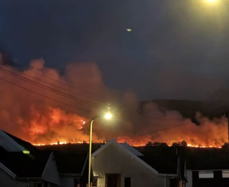 NEWS | A number of fire crews have been tackling a large wildfire overnight