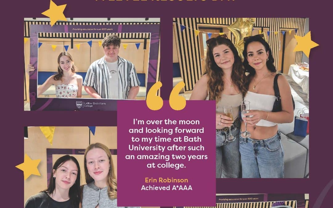 NEWS | A Levels: Ludlow Sixth Form College Students Celebrate