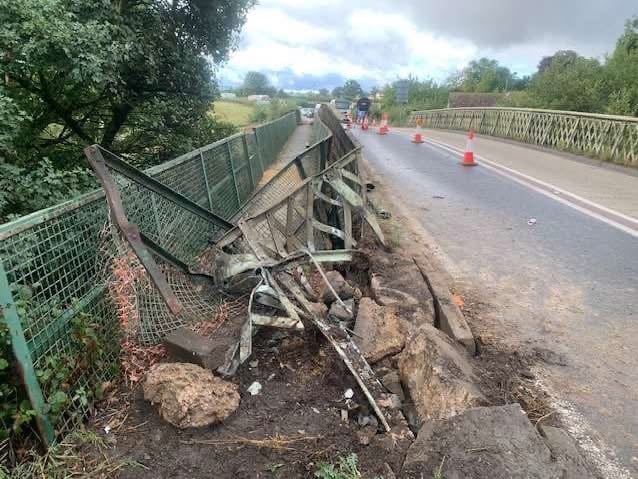 NEWS | National Highways provide important update after a bridge was struck by a tractor along the A49
