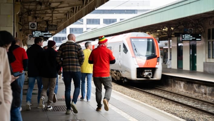 NEWS | Transport for Wales is running extra trains to ensure supporters can get to and from Cardiff for the World Cup qualifier fixture against Belgium