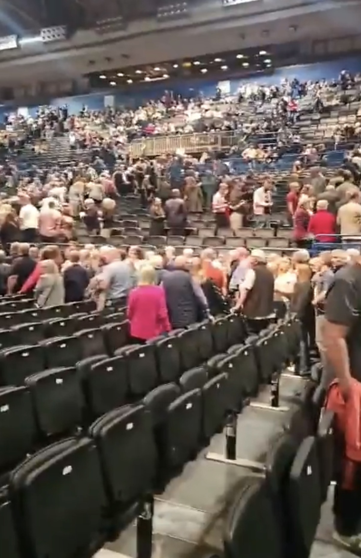WATCH NOW | Moment Peter Kay show was evacuated following security alert at Birmingham Utilita Arena this evening (Friday)